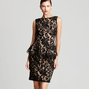 Tadashi Shoji lace peplum dress
